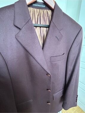 Cohen Montreal 100% Cashmere Blazer Made in Canada 42S NWOT
